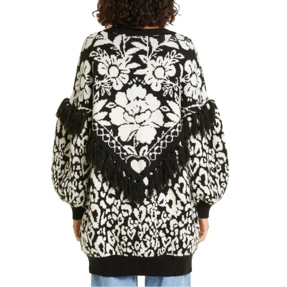 Farm Rio Pineapple Garden Knit Cardigan - Picture 2 of 12